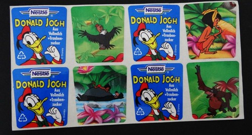 Werbe aufkleber nestlé donald - nestlé,